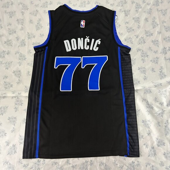 NBA Luka Doncic Dallas Mavericks Navy Statement Edition #77 Jersey - Picture 6 of 6
